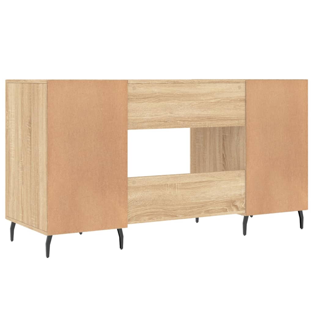 Schreibtisch Sonoma-Eiche 140x50x75 cm Holzwerkstoff - Premium Schreibtische - Just €153.38! Shop now at homesales4u