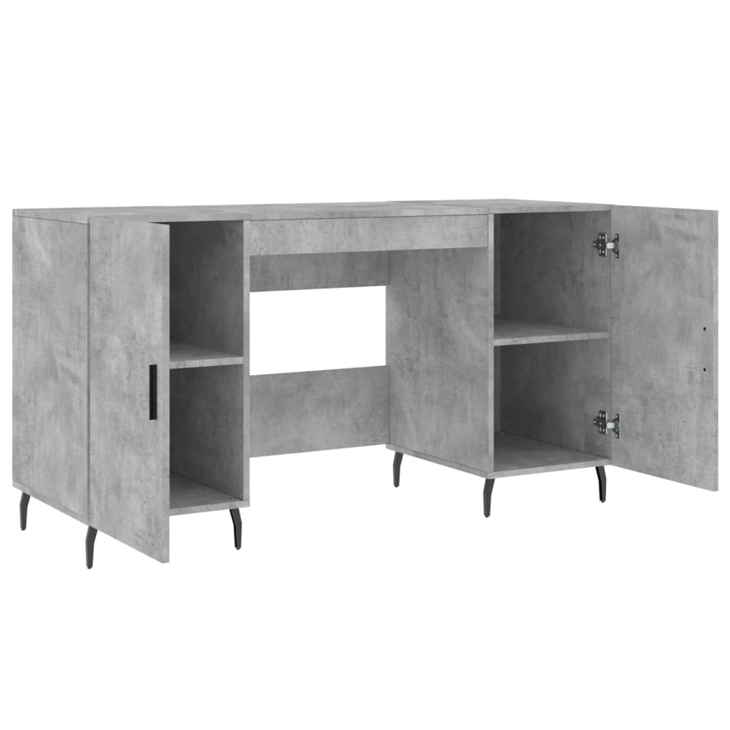 Schreibtisch Betongrau 140x50x75 cm Holzwerkstoff - Premium Schreibtische - Just €153.38! Shop now at homesales4u