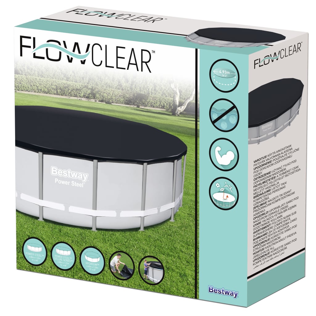 Pool-Abdeckplane Flowclear 488 cm - Premium Poolabdeckungen & -unterlagen - Just €49.15! Shop now at homesales4u