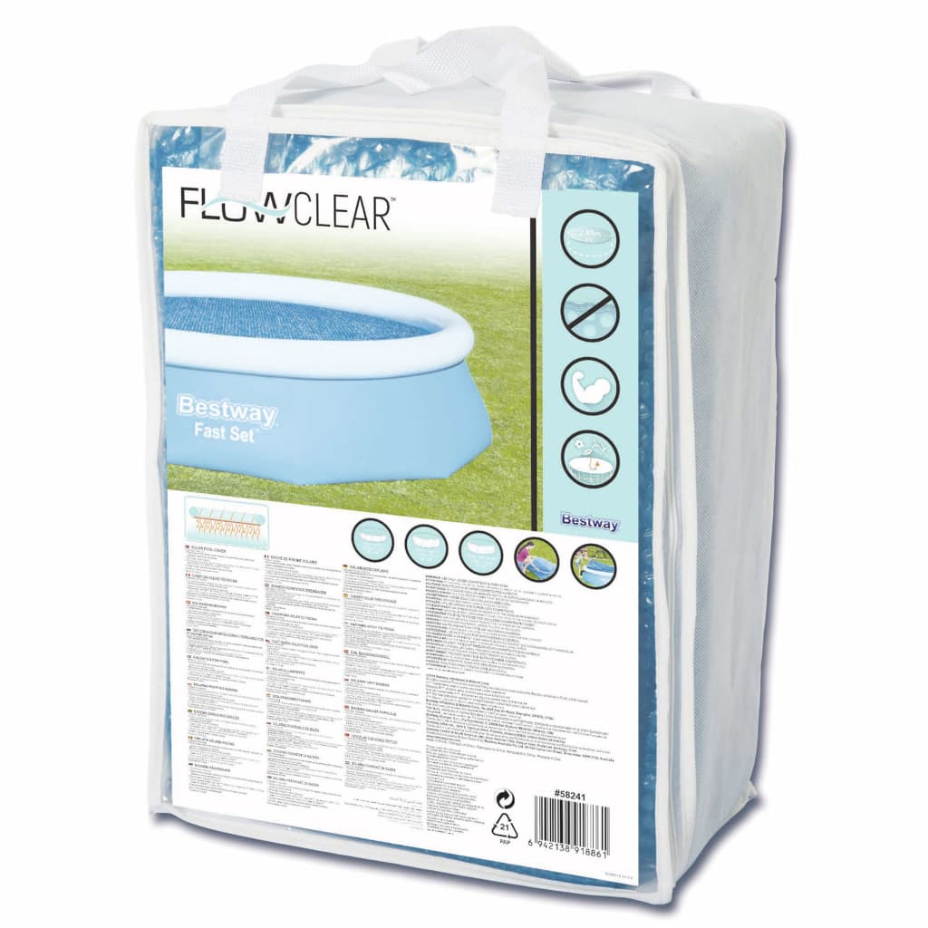 Pool-Solarabdeckplane Flowclear 305 cm - Premium Poolabdeckungen & -unterlagen - Just €37.63! Shop now at homesales4u