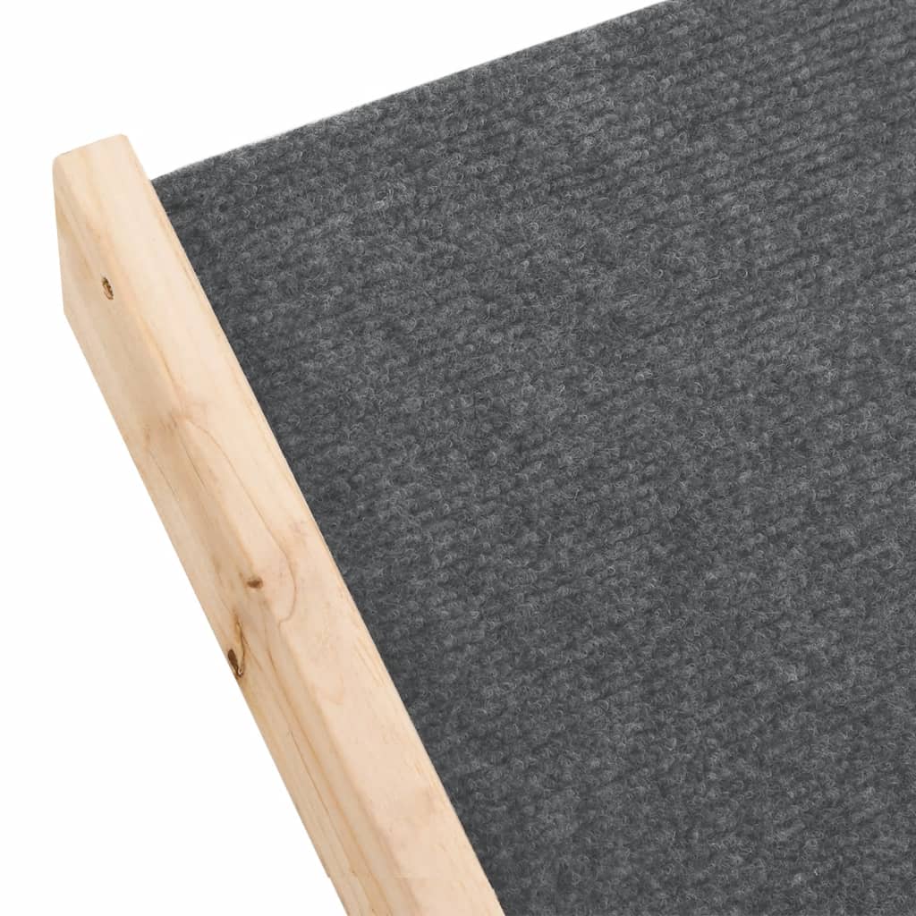 Hundetreppe Grau 105x47 cm Massivholz Tanne - Premium Treppen & Rampen für Haustiere - Just €117.32! Shop now at homesales4u