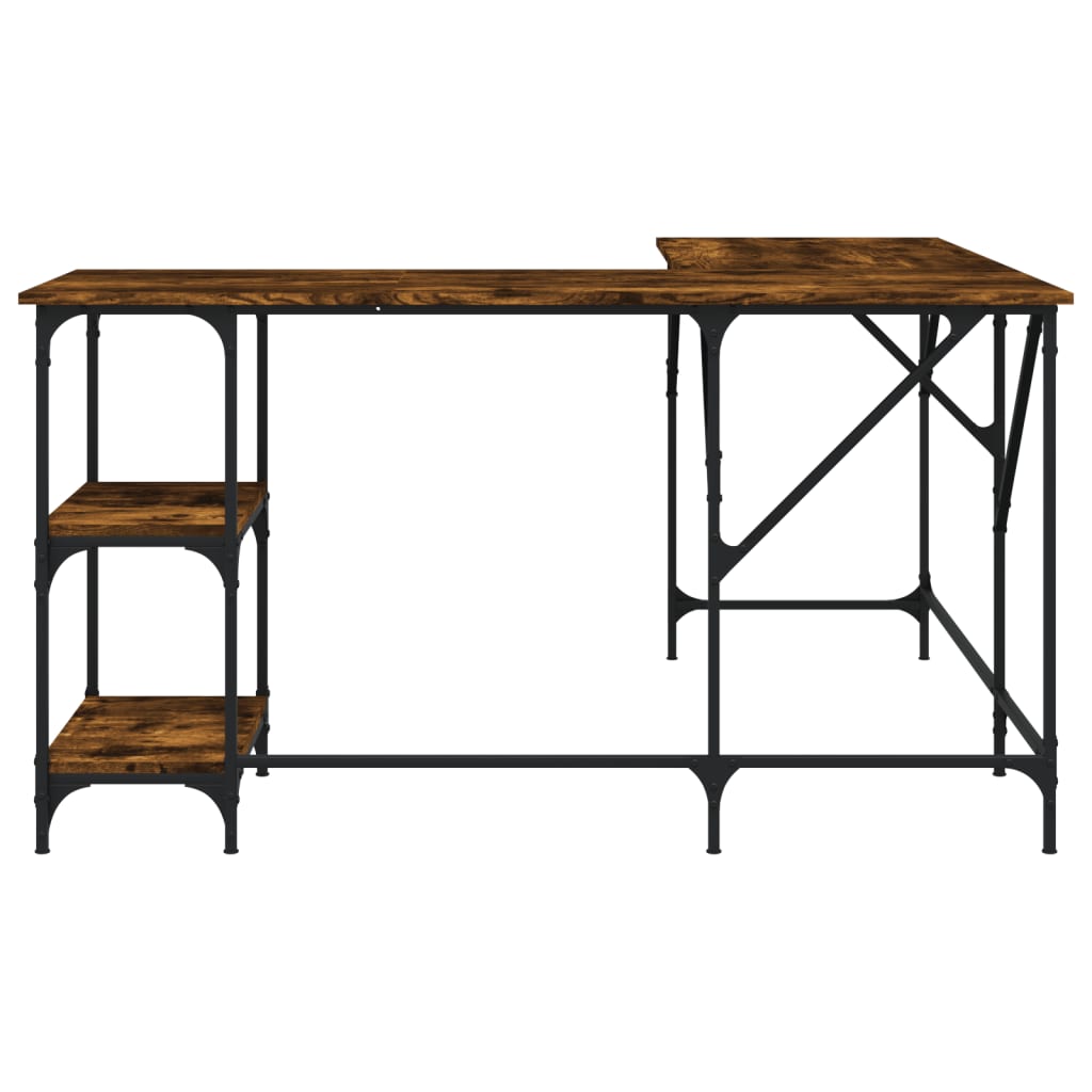 Schreibtisch Räuchereiche 139x139x75 cm Holzwerkstoff - Premium Schreibtische - Just €115.06! Shop now at homesales4u