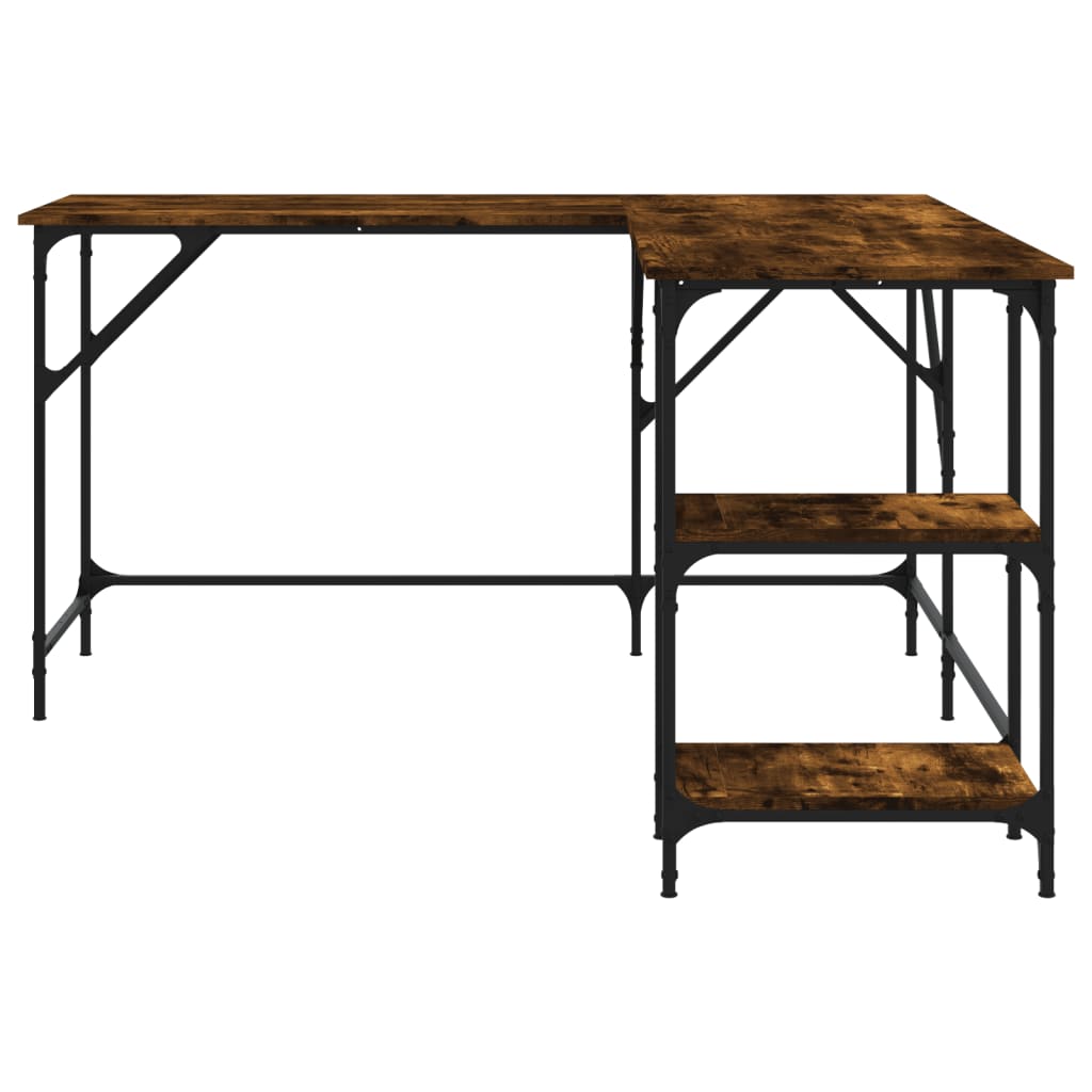 Schreibtisch Räuchereiche 139x139x75 cm Holzwerkstoff - Premium Schreibtische - Just €115.06! Shop now at homesales4u