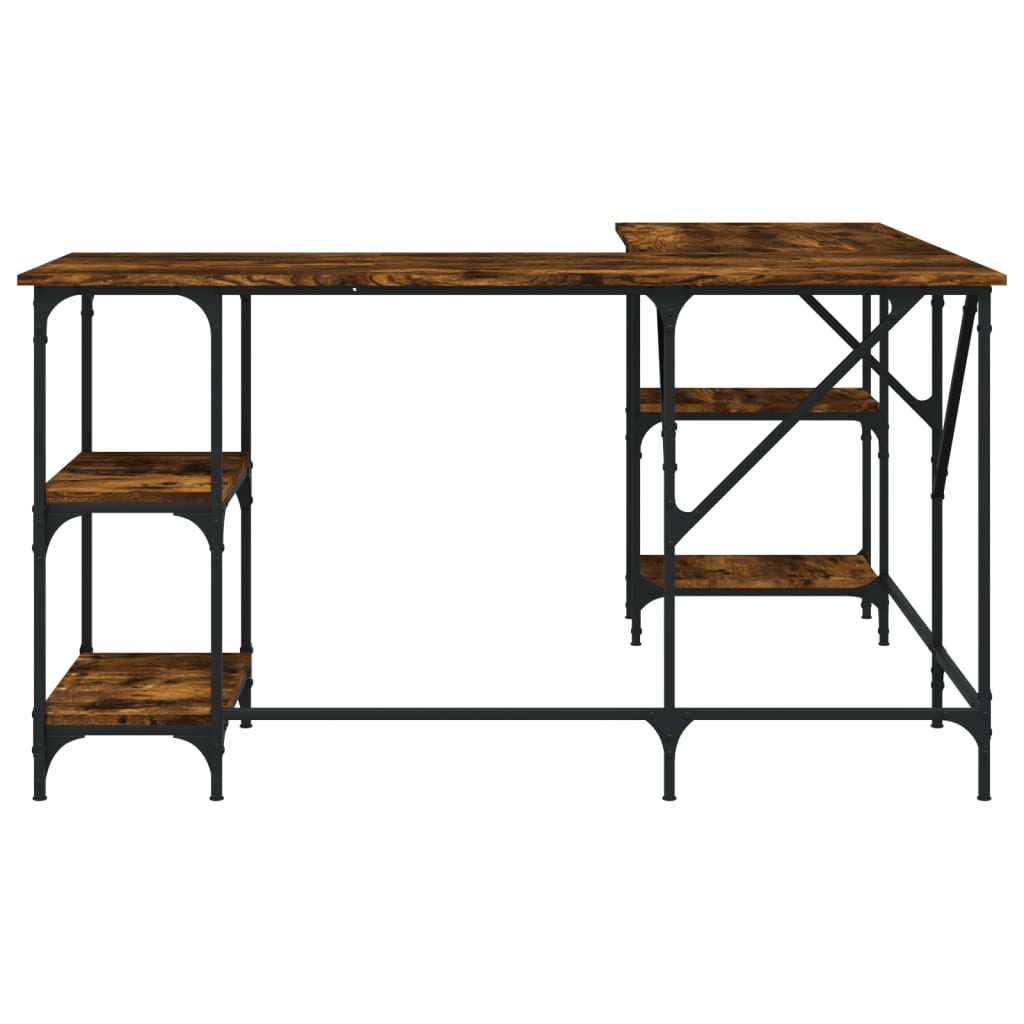 Schreibtisch Räuchereiche 139x139x75 cm Holzwerkstoff - Premium Schreibtische - Just €122.09! Shop now at homesales4u