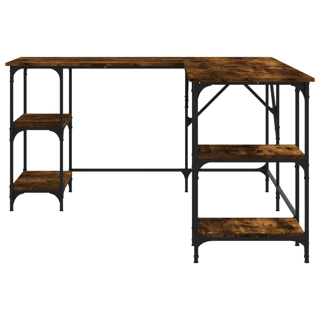 Schreibtisch Räuchereiche 139x139x75 cm Holzwerkstoff - Premium Schreibtische - Just €122.09! Shop now at homesales4u
