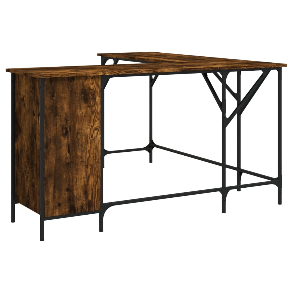 Schreibtisch Räuchereiche 141x141x75 cm Holzwerkstoff - Premium Schreibtische - Just €119.32! Shop now at homesales4u