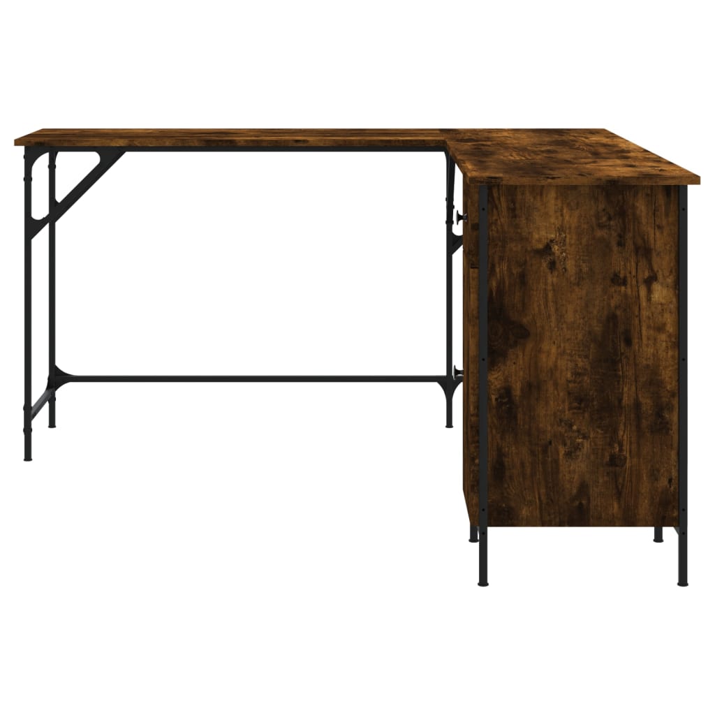 Schreibtisch Räuchereiche 141x141x75 cm Holzwerkstoff - Premium Schreibtische - Just €119.32! Shop now at homesales4u