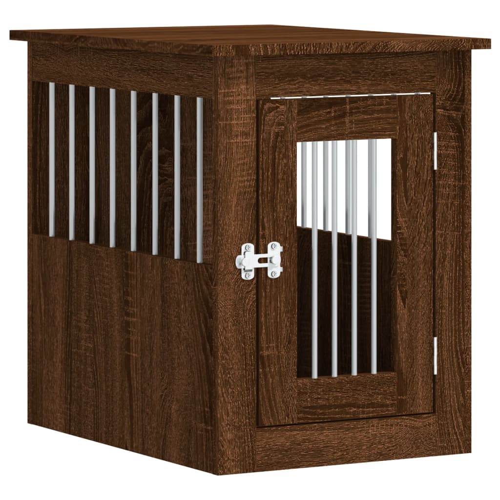 Hundekäfig im Möbelstil Braun Eichen-Optik 45x62x59 cm - Premium Hundehütten - Just €80.94! Shop now at homesales4u