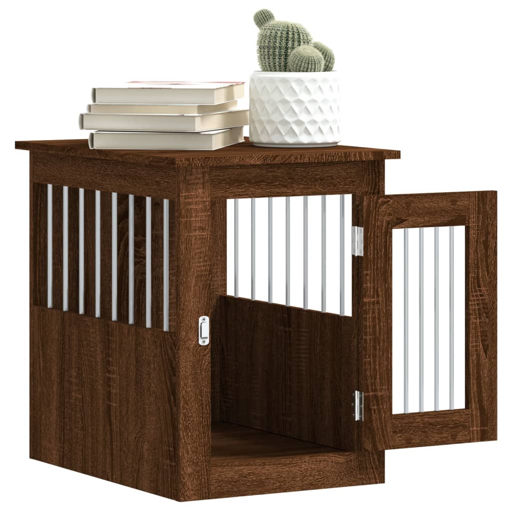Hundekäfig im Möbelstil Braun Eichen-Optik 45x62x59 cm - Premium Hundehütten - Just €80.94! Shop now at homesales4u