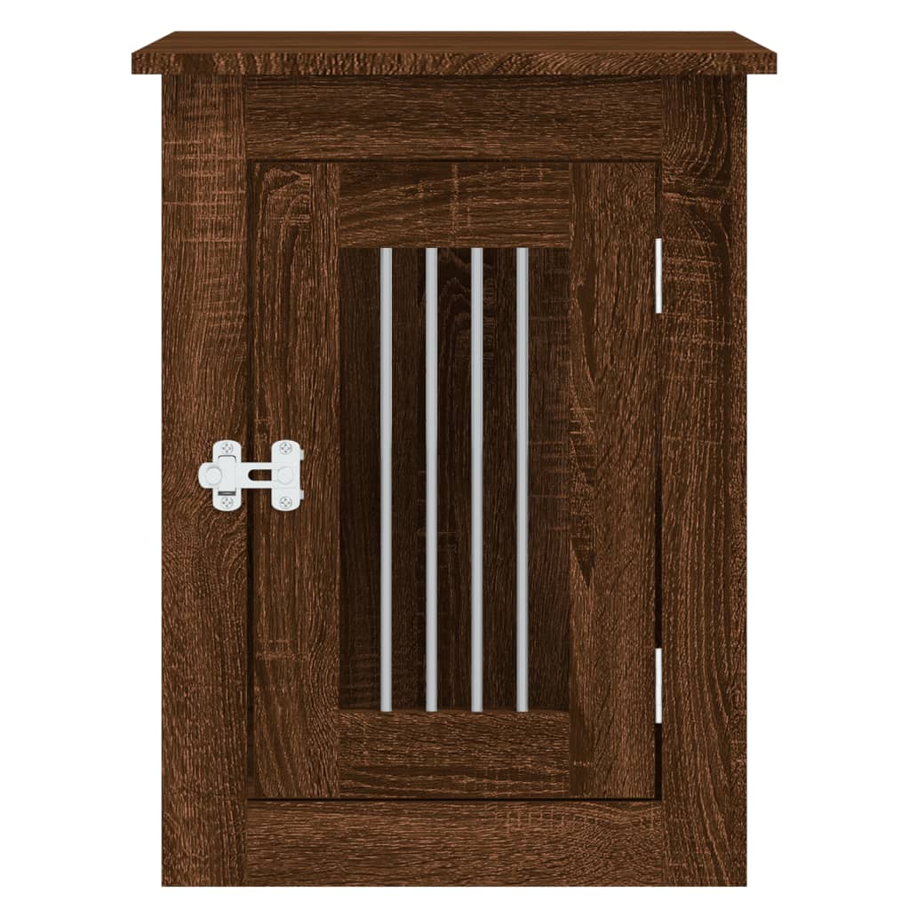 Hundekäfig im Möbelstil Braun Eichen-Optik 45x62x59 cm - Premium Hundehütten - Just €80.94! Shop now at homesales4u