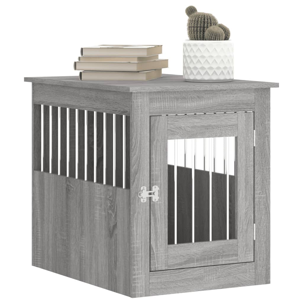 Hundekäfig im Möbelstil Grau Sonoma 55x75x65 cm Holzwerkstoff - Premium Hundehütten - Just €114.82! Shop now at homesales4u