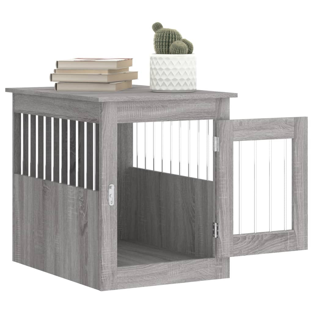 Hundekäfig im Möbelstil Grau Sonoma 55x75x65 cm Holzwerkstoff - Premium Hundehütten - Just €114.82! Shop now at homesales4u