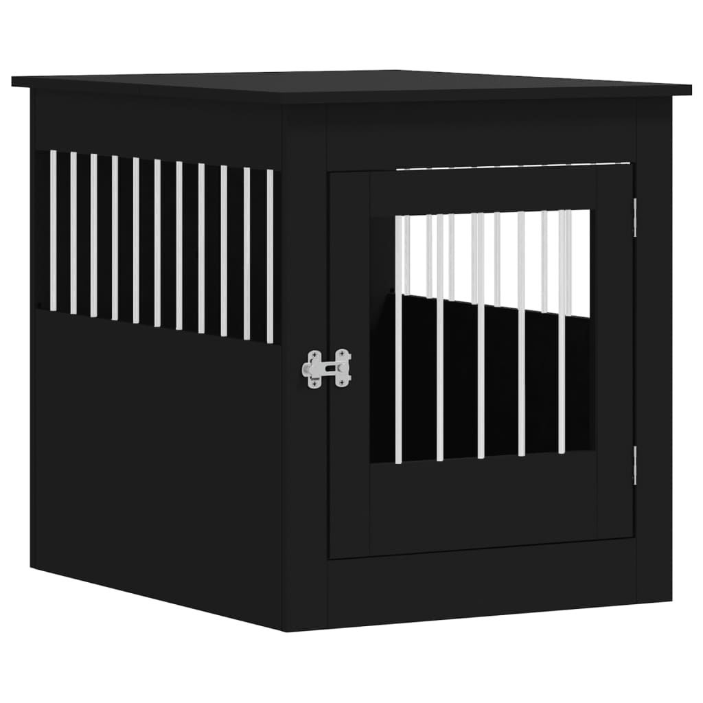 Hundekäfig im Möbelstil Schwarz 64,5x80x71 cm Holzwerkstoff - Premium Hundehütten - Just €114.94! Shop now at homesales4u