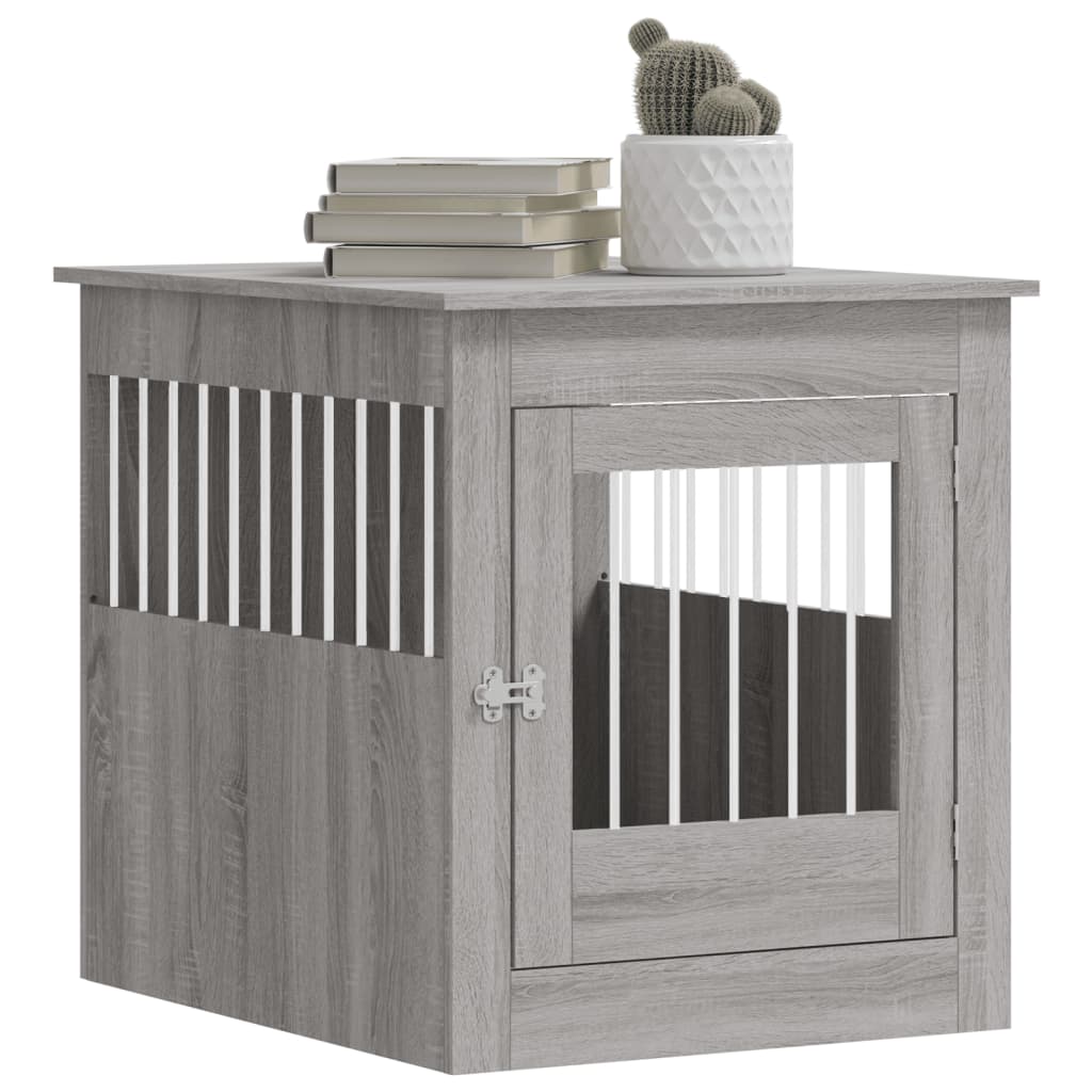 Hundekäfig im Möbelstil Grau Sonoma 64,5x80x71 cm Holzwerkstoff - Premium Hundehütten - Just €122.69! Shop now at homesales4u