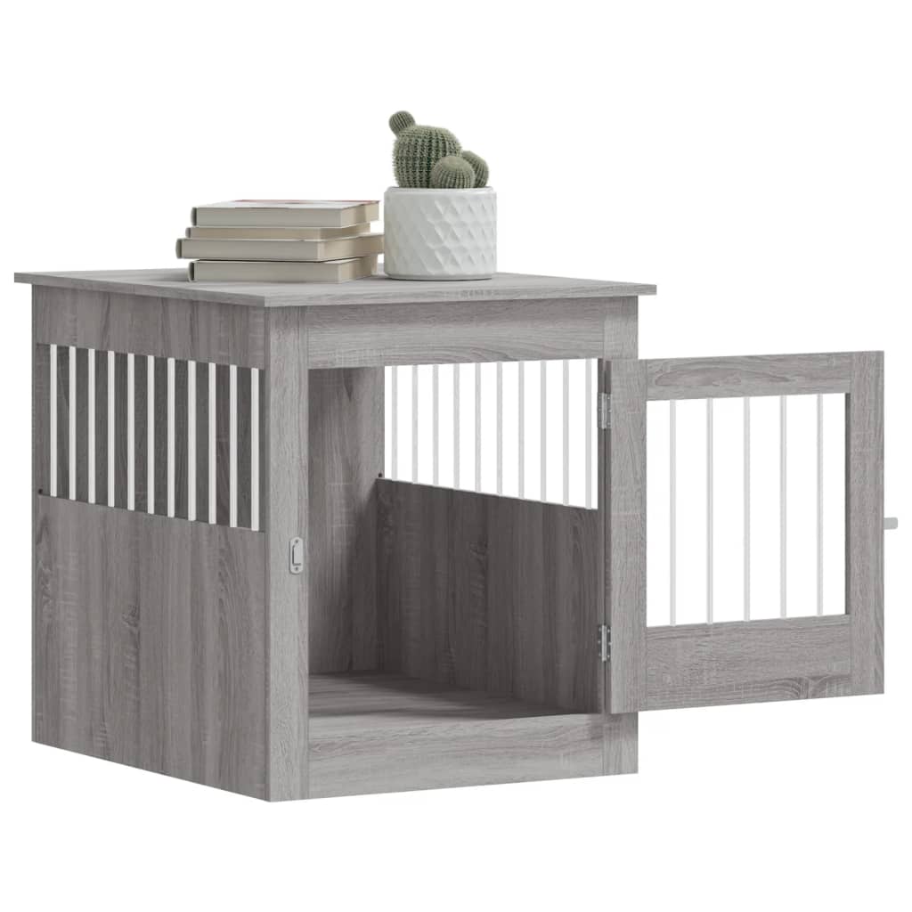 Hundekäfig im Möbelstil Grau Sonoma 64,5x80x71 cm Holzwerkstoff - Premium Hundehütten - Just €122.69! Shop now at homesales4u