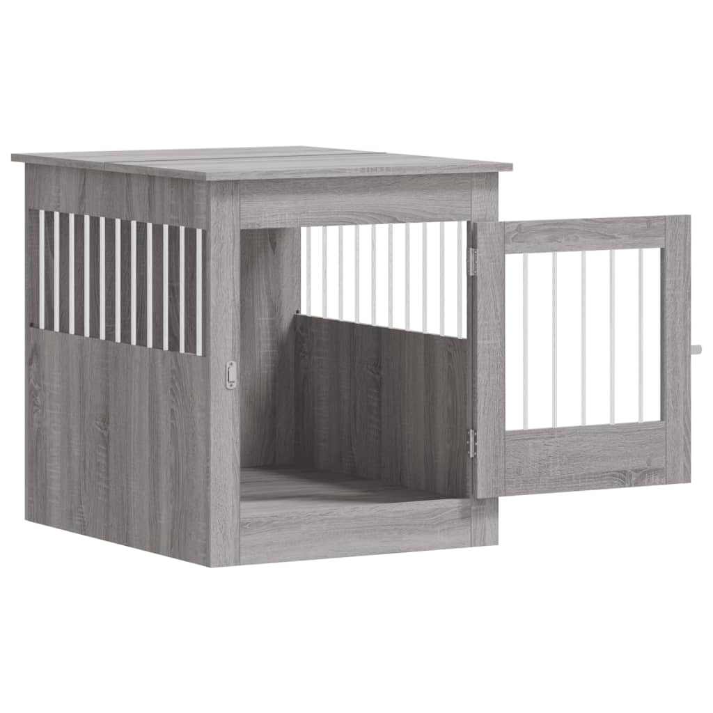 Hundekäfig im Möbelstil Grau Sonoma 64,5x80x71 cm Holzwerkstoff - Premium Hundehütten - Just €122.69! Shop now at homesales4u