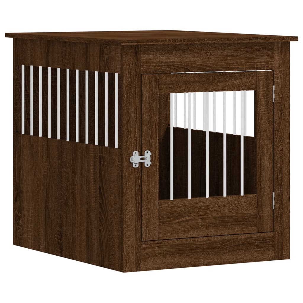 Hundekäfig im Möbelstil Braun Eichen-Optik 64,5x80x71 cm - Premium Hundehütten - Just €118.27! Shop now at homesales4u