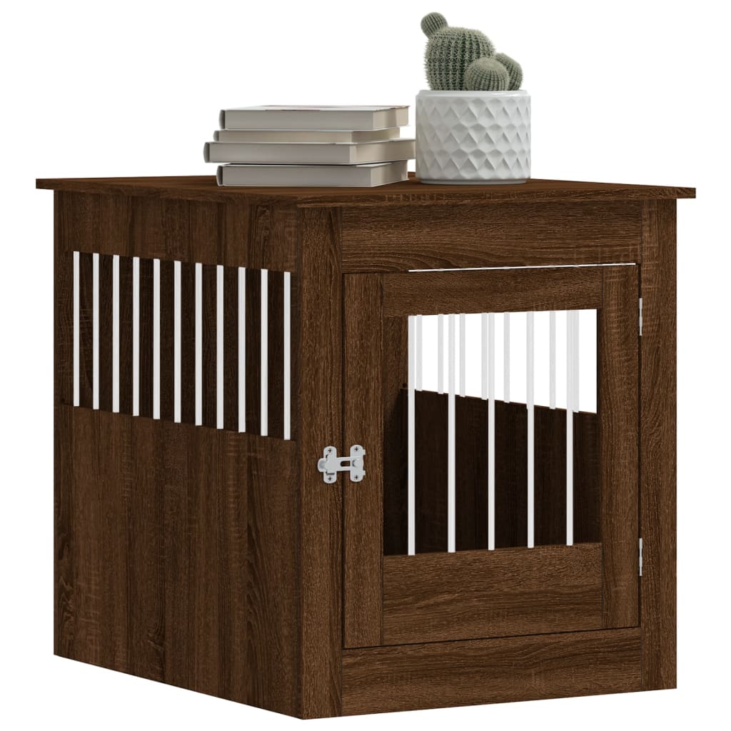 Hundekäfig im Möbelstil Braun Eichen-Optik 64,5x80x71 cm - Premium Hundehütten - Just €118.27! Shop now at homesales4u