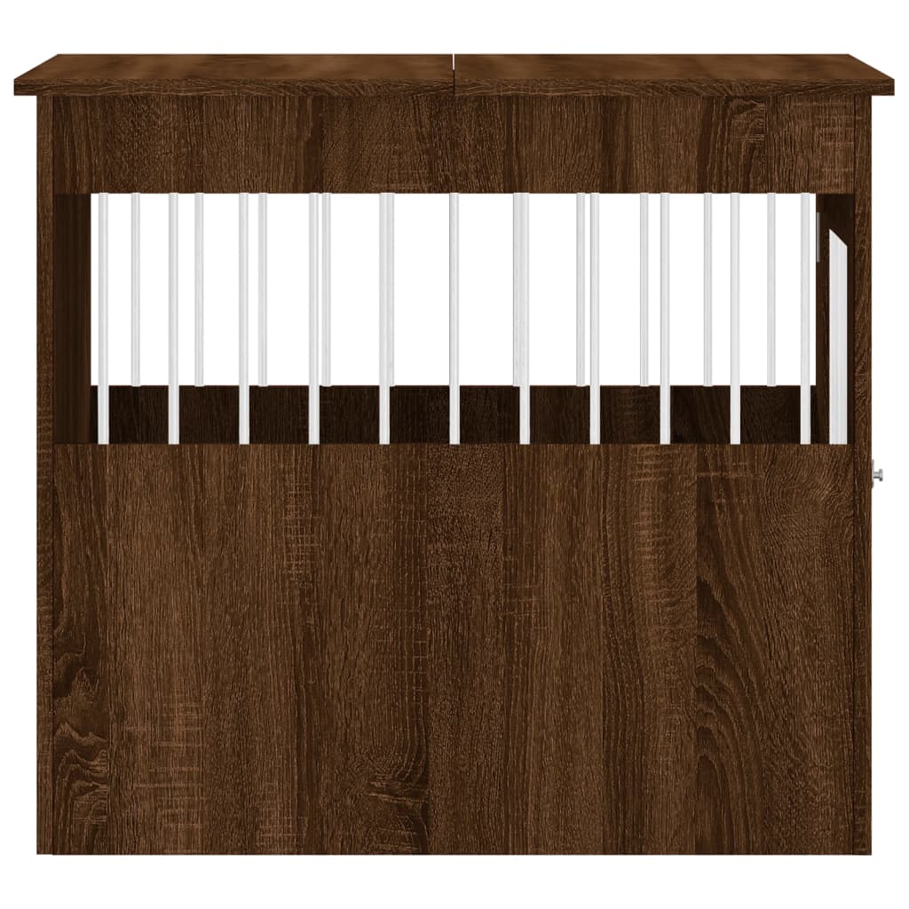 Hundekäfig im Möbelstil Braun Eichen-Optik 64,5x80x71 cm - Premium Hundehütten - Just €118.27! Shop now at homesales4u