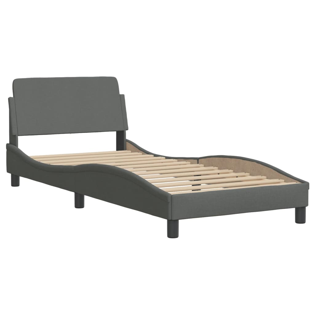 Bett mit Matratze Dunkelgrau 80x200 cm Stoff - Premium Betten & Bettgestelle - Just €312.09! Shop now at homesales4u