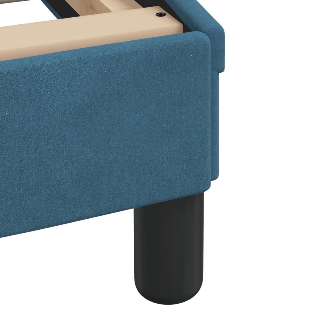 Bett mit Matratze Blau 120x200 cm Samt - Premium Betten & Bettgestelle - Just €444.28! Shop now at homesales4u