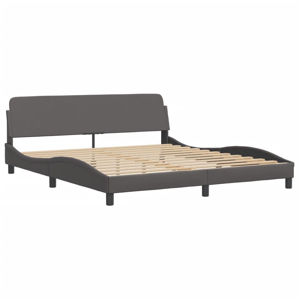 Bett mit Matratze Grau 180x200 cm Kunstleder - Premium Betten & Bettgestelle - Just €495.65! Shop now at homesales4u