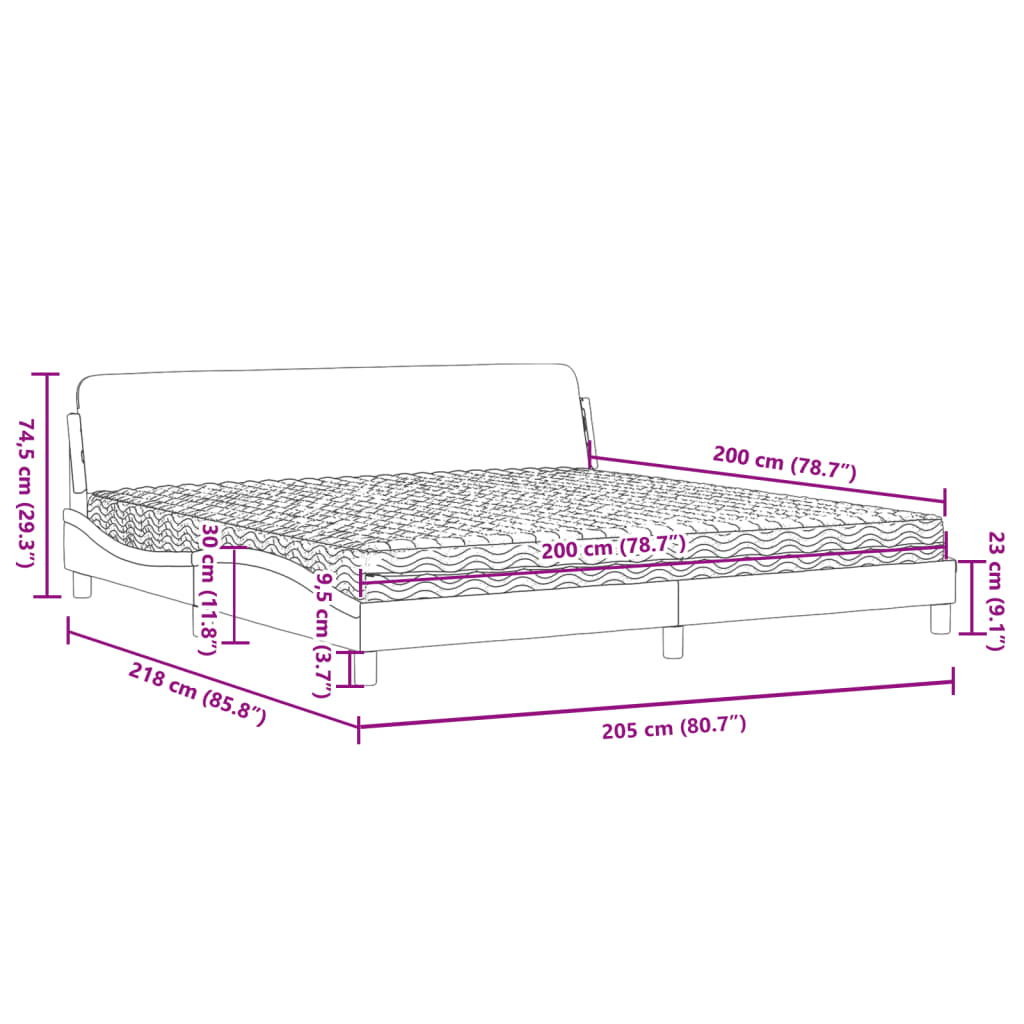 Bett mit Matratze Dunkelgrau 200x200 cm Samt - Premium Betten & Bettgestelle - Just €525.85! Shop now at homesales4u