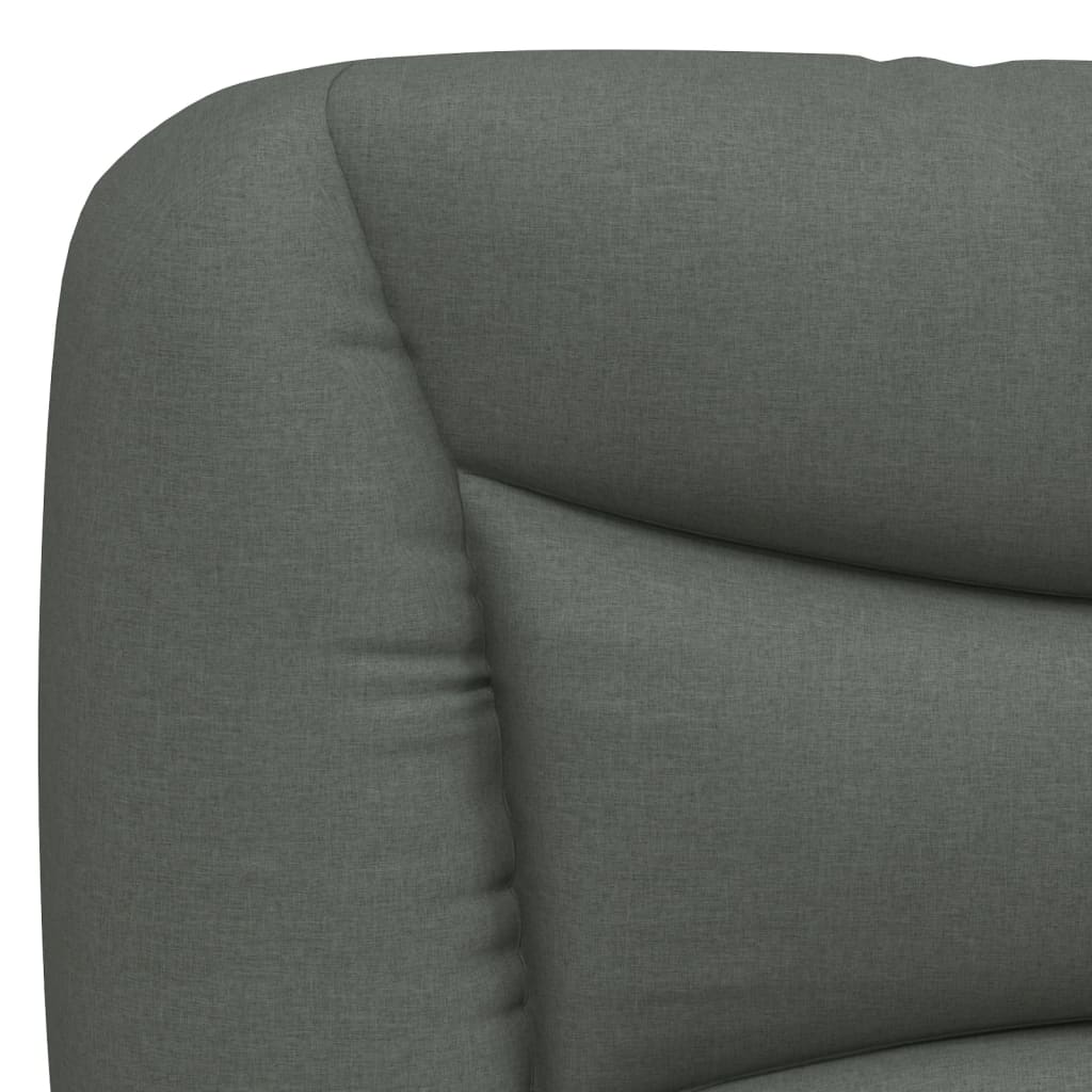 Bett mit Matratze Dunkelgrau 140x190 cm Stoff - Premium Betten & Bettgestelle - Just €527.10! Shop now at homesales4u