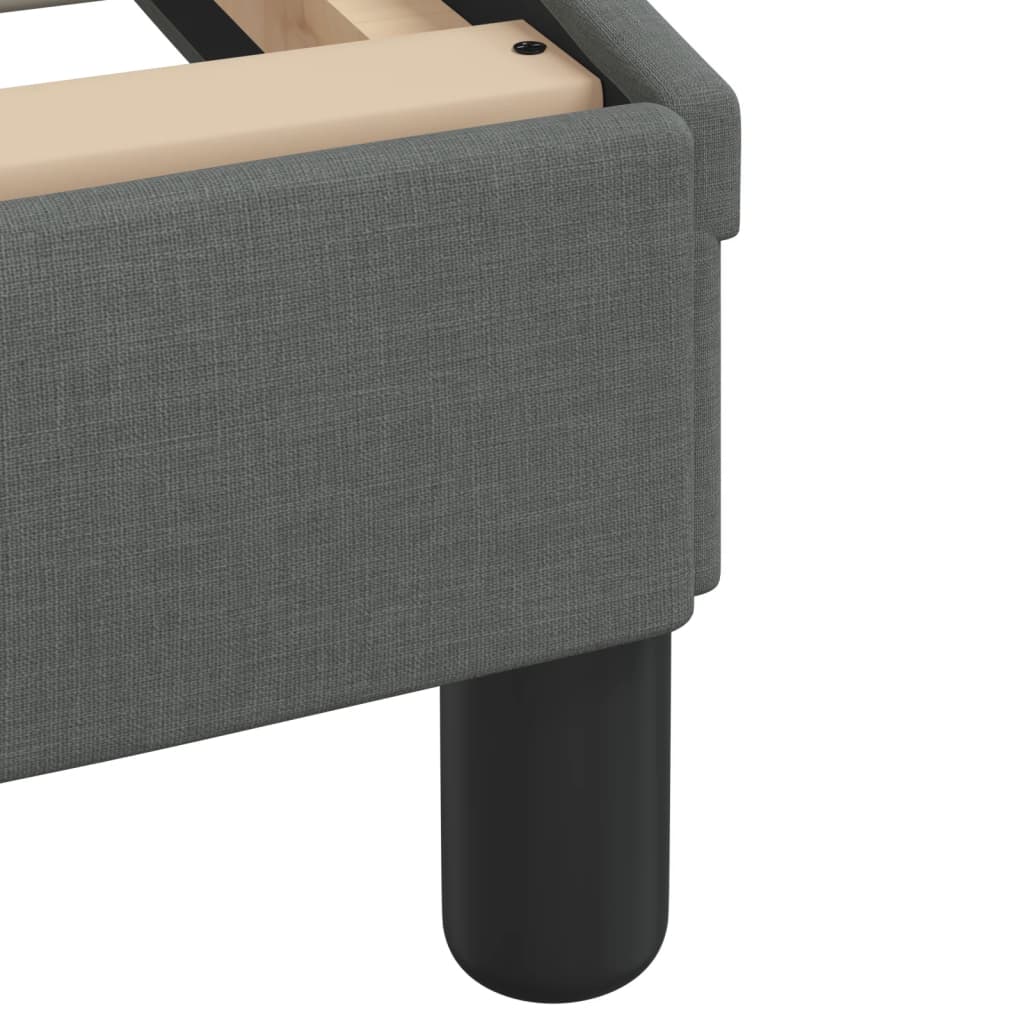 Bett mit Matratze Dunkelgrau 140x190 cm Stoff - Premium Betten & Bettgestelle - Just €527.10! Shop now at homesales4u