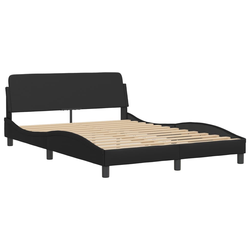 Bett mit LED-Beleuchtung ohne Matratze Schwarz 120x200 cm - Premium Betten & Bettgestelle - Just €273.73! Shop now at homesales4u