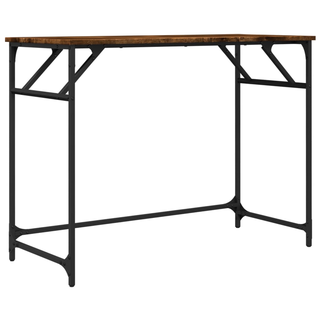 Schreibtisch Räuchereiche 100x45x76 cm Holzwerkstoff und Stahl - Premium Schreibtische - Just €63.87! Shop now at homesales4u
