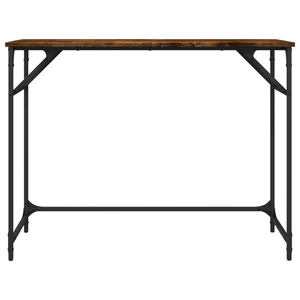 Schreibtisch Räuchereiche 100x45x76 cm Holzwerkstoff und Stahl - Premium Schreibtische - Just €63.87! Shop now at homesales4u
