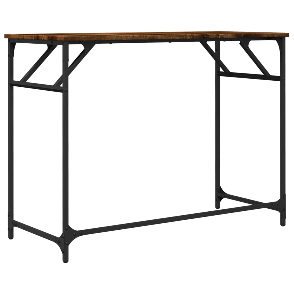 Schreibtisch Räuchereiche 100x45x76 cm Holzwerkstoff und Stahl - Premium Schreibtische - Just €63.87! Shop now at homesales4u