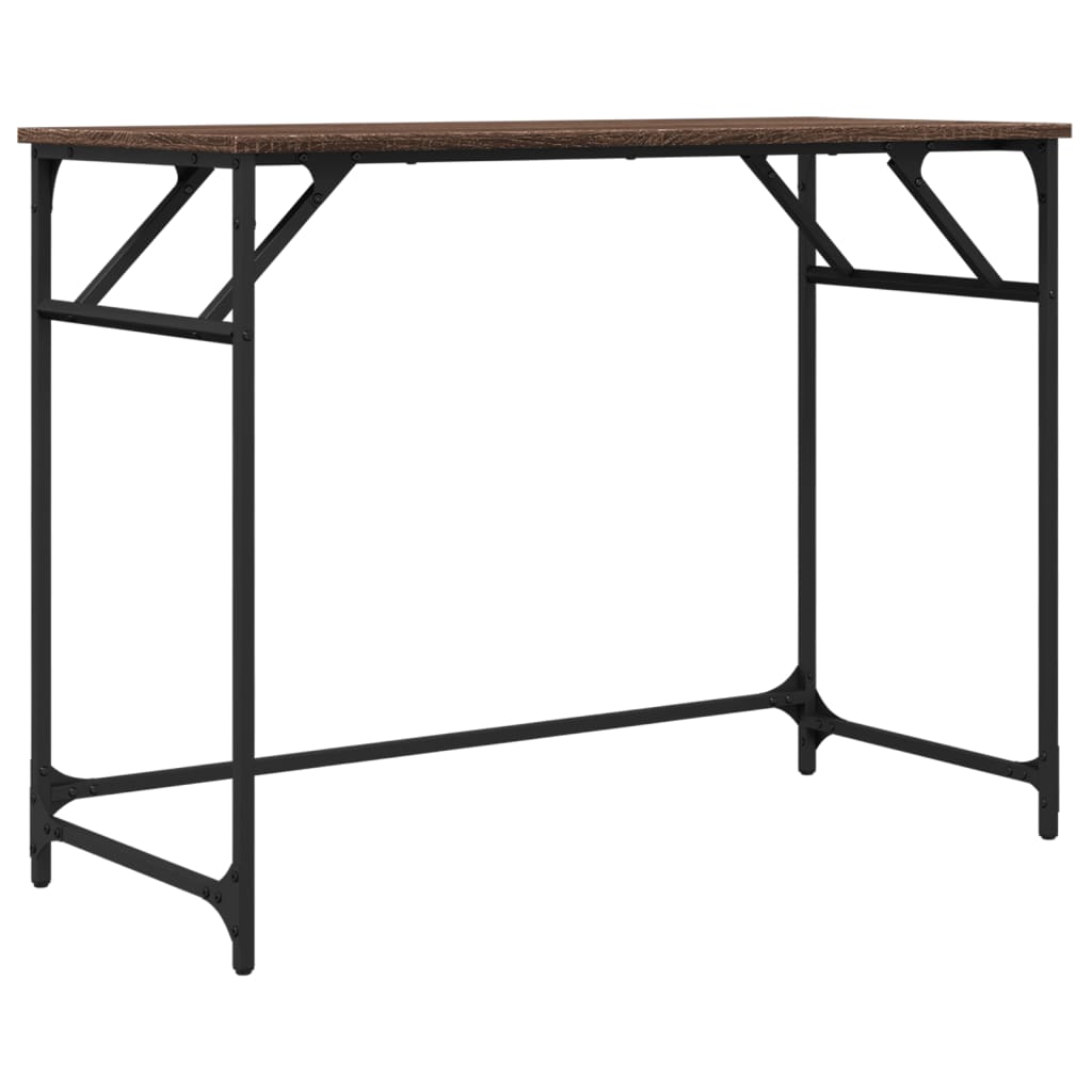 Schreibtisch Braun Eichen-Optik 100x45x76cm Holzwerkstoff Stahl - Premium Schreibtische - Just €64.11! Shop now at homesales4u