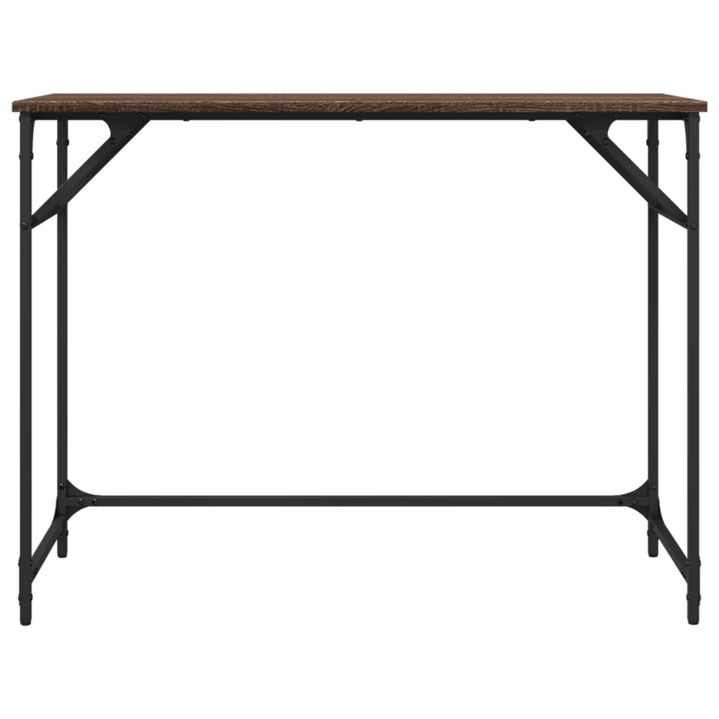 Schreibtisch Braun Eichen-Optik 100x45x76cm Holzwerkstoff Stahl - Premium Schreibtische - Just €64.11! Shop now at homesales4u