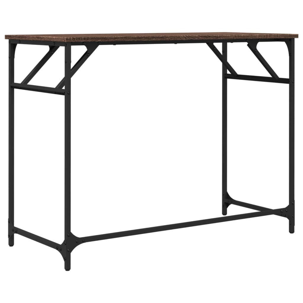 Schreibtisch Braun Eichen-Optik 100x45x76cm Holzwerkstoff Stahl - Premium Schreibtische - Just €64.11! Shop now at homesales4u