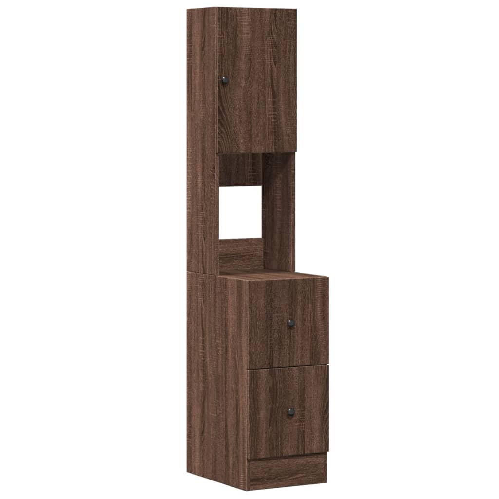 Küchenschrank Braun Eichen-Optik 35x50x180 cm Holzwerkstoff - Premium Küchenschränke - Just €111.79! Shop now at homesales4u