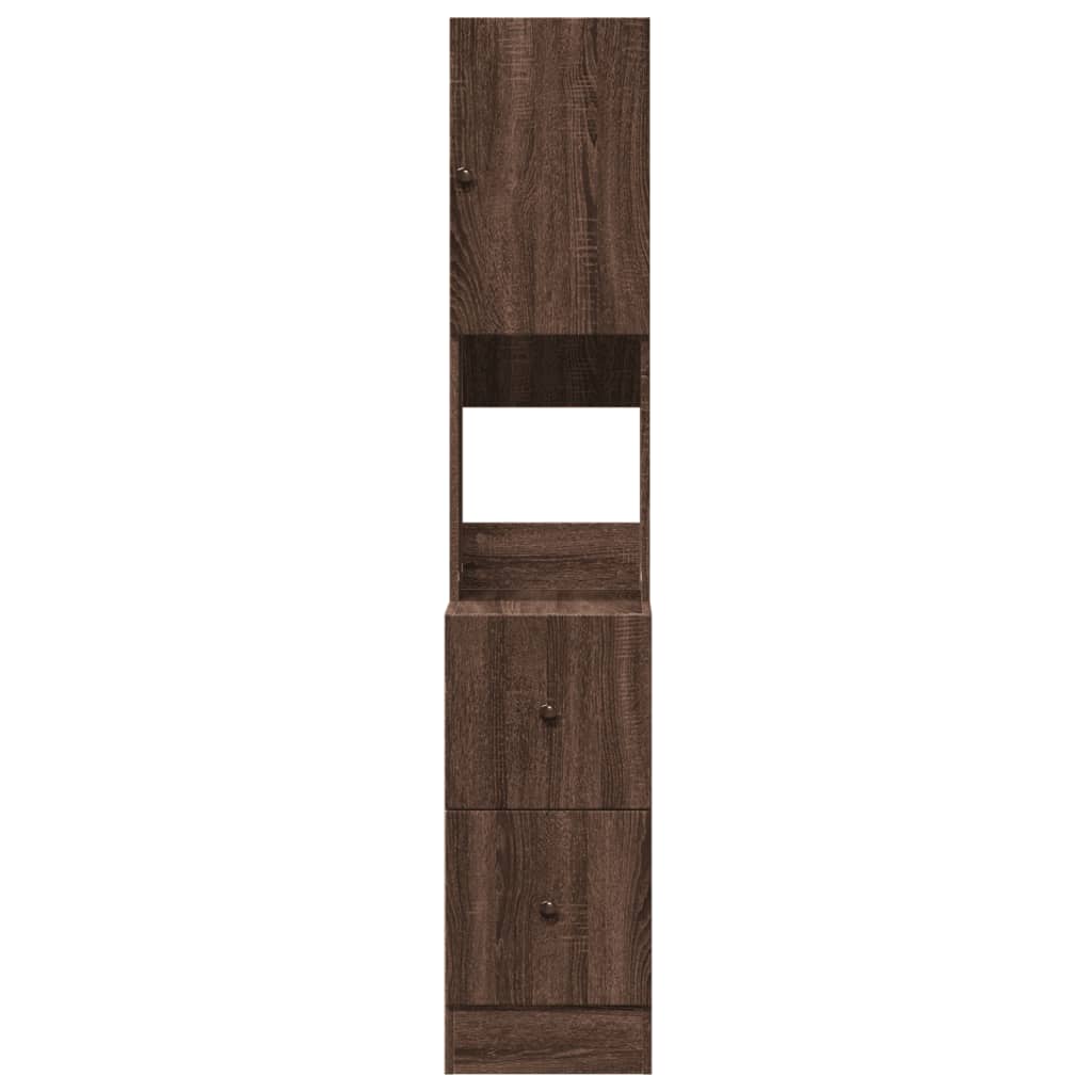 Küchenschrank Braun Eichen-Optik 35x50x180 cm Holzwerkstoff - Premium Küchenschränke - Just €111.79! Shop now at homesales4u