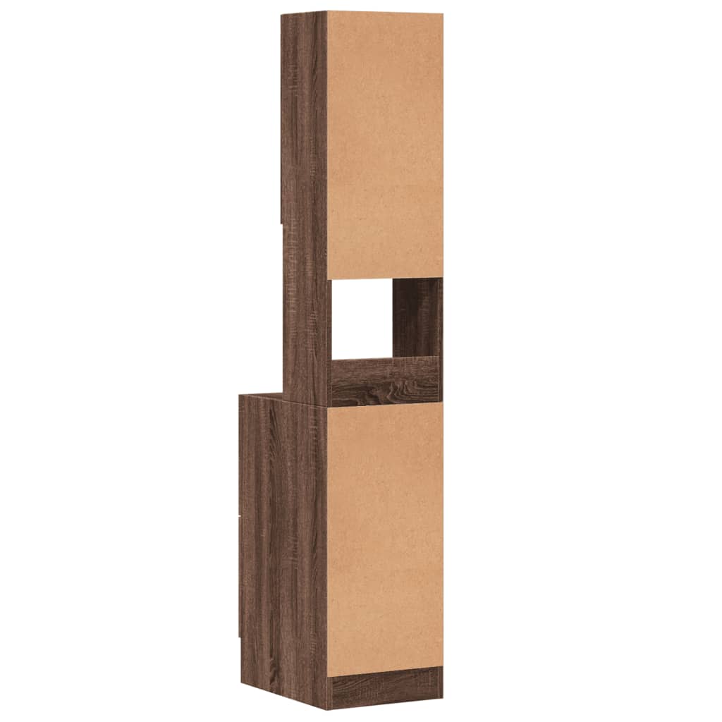 Küchenschrank Braun Eichen-Optik 35x50x180 cm Holzwerkstoff - Premium Küchenschränke - Just €111.79! Shop now at homesales4u