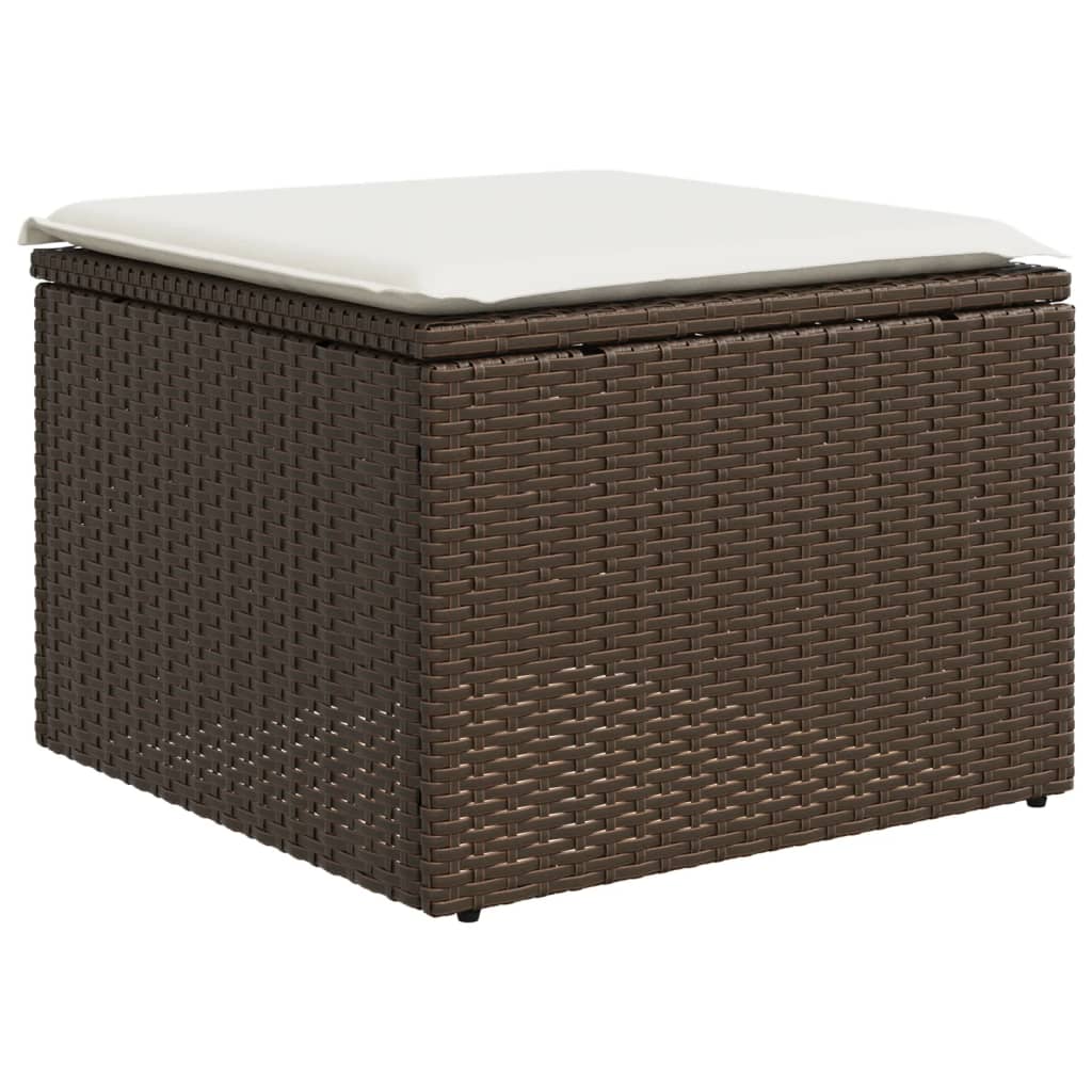 6-tlg. Garten-Sofagarnitur mit Kissen Braun Poly Rattan - Premium Gartenmöbel-Sets - Just €532.69! Shop now at homesales4u