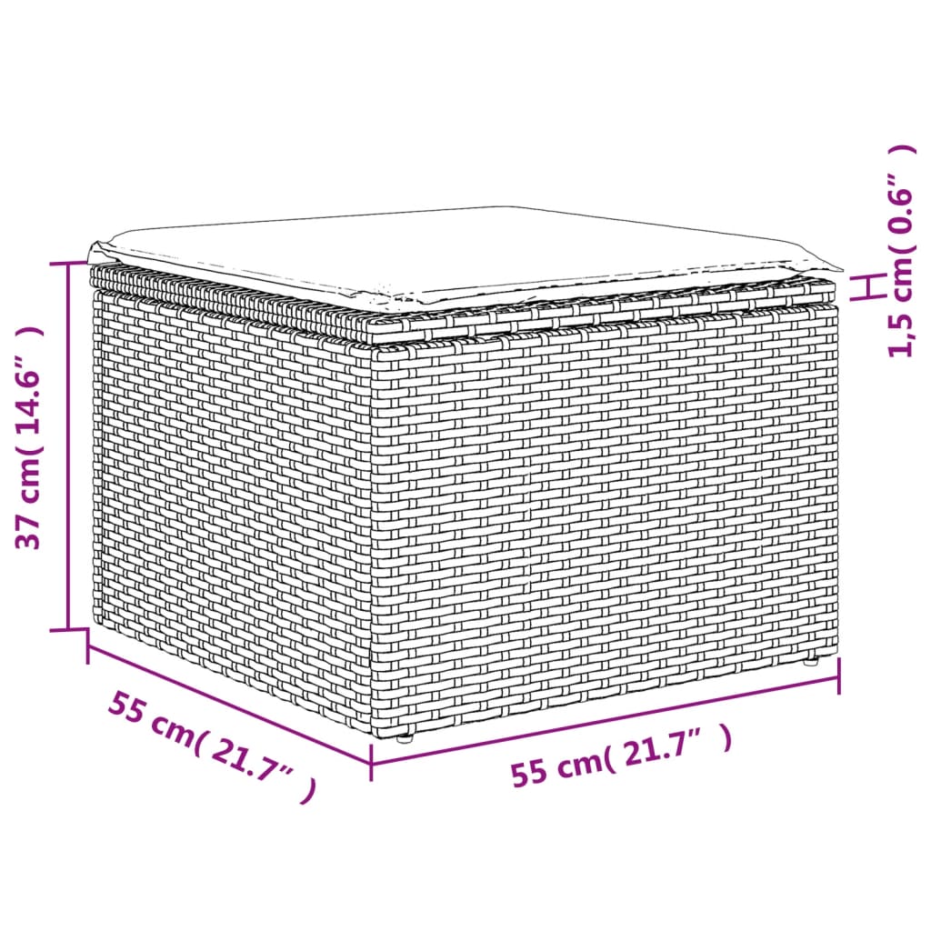 6-tlg. Garten-Sofagarnitur mit Kissen Braun Poly Rattan - Premium Gartenmöbel-Sets - Just €532.69! Shop now at homesales4u