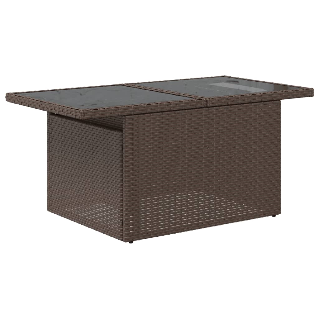 7-tlg. Garten-Sofagarnitur mit Kissen Braun Poly Rattan - Premium Gartenmöbel-Sets - Just €729.12! Shop now at homesales4u