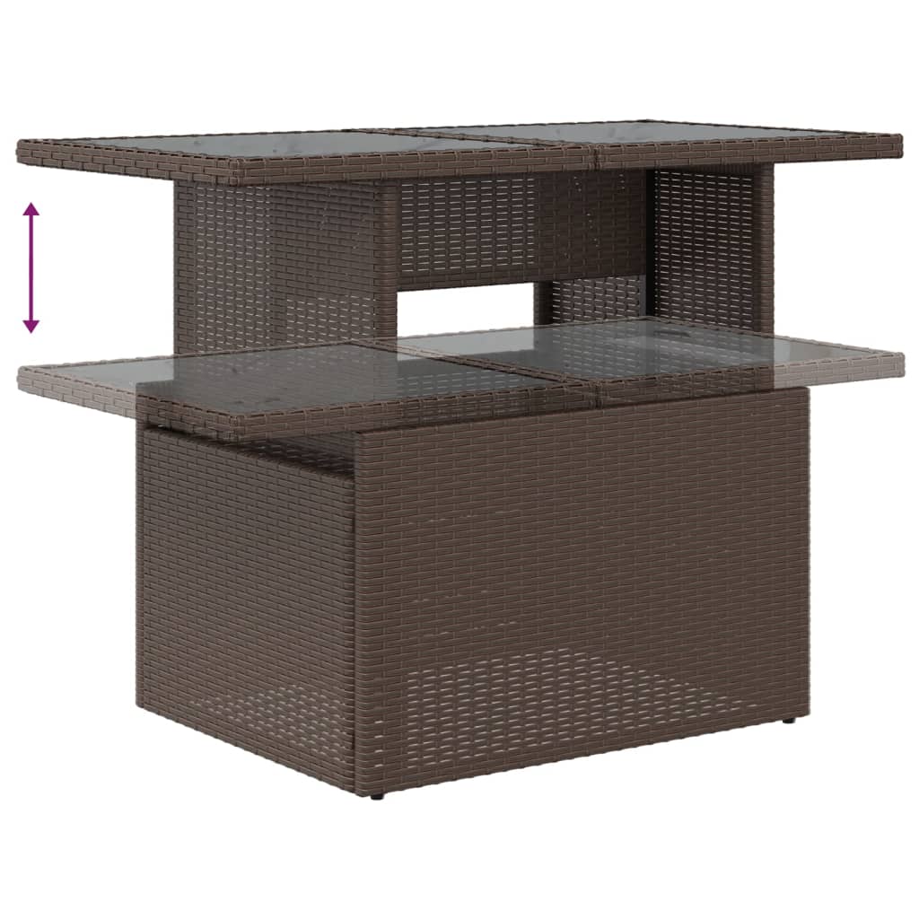 8-tlg. Garten-Sofagarnitur mit Kissen Braun Poly Rattan - Premium Gartenmöbel-Sets - Just €774.55! Shop now at homesales4u