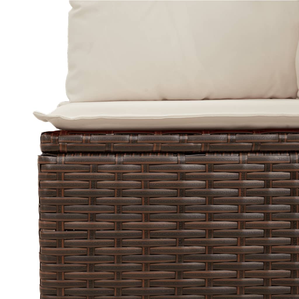 8-tlg. Garten-Sofagarnitur mit Kissen Braun Poly Rattan - Premium Gartenmöbel-Sets - Just €774.55! Shop now at homesales4u