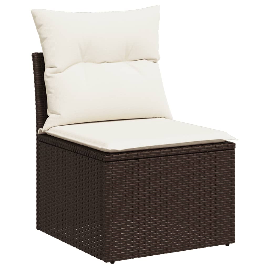 8-tlg. Garten-Sofagarnitur mit Kissen Braun Poly Rattan - Premium Gartenmöbel-Sets - Just €768.93! Shop now at homesales4u