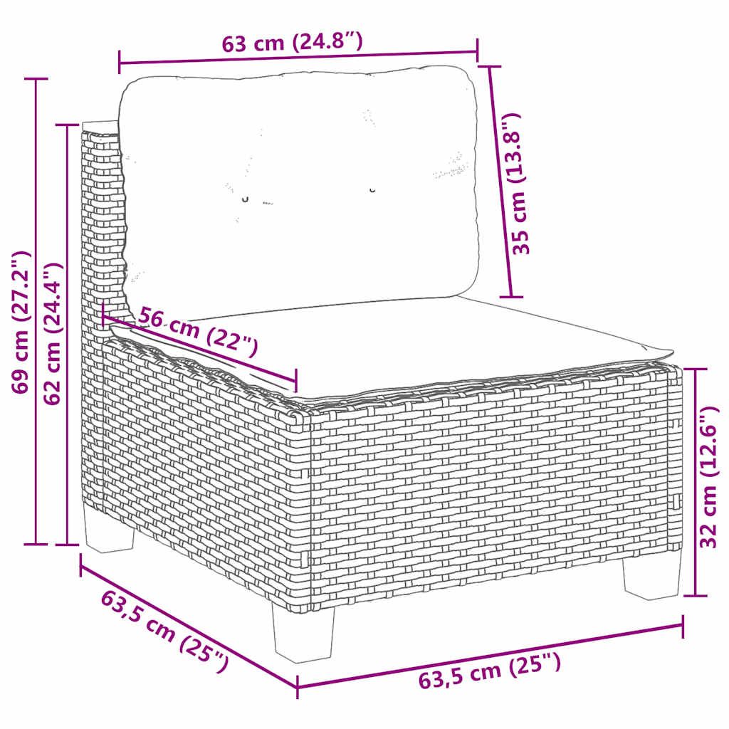 9-tlg. Garten-Sofagarnitur mit Kissen Beige Poly Rattan - Premium Gartenmöbel-Sets - Just €839.31! Shop now at homesales4u