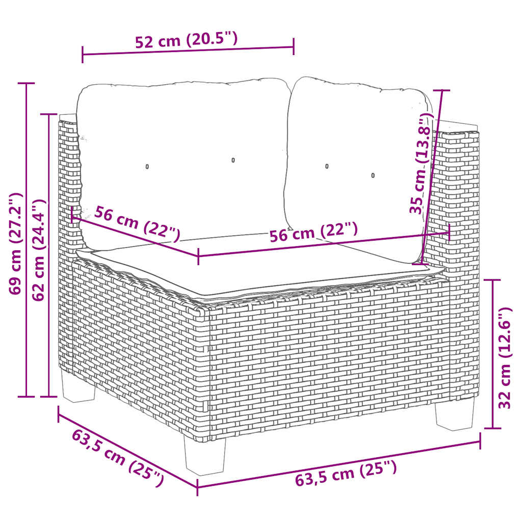 9-tlg. Garten-Sofagarnitur mit Kissen Beige Poly Rattan - Premium Gartenmöbel-Sets - Just €839.31! Shop now at homesales4u