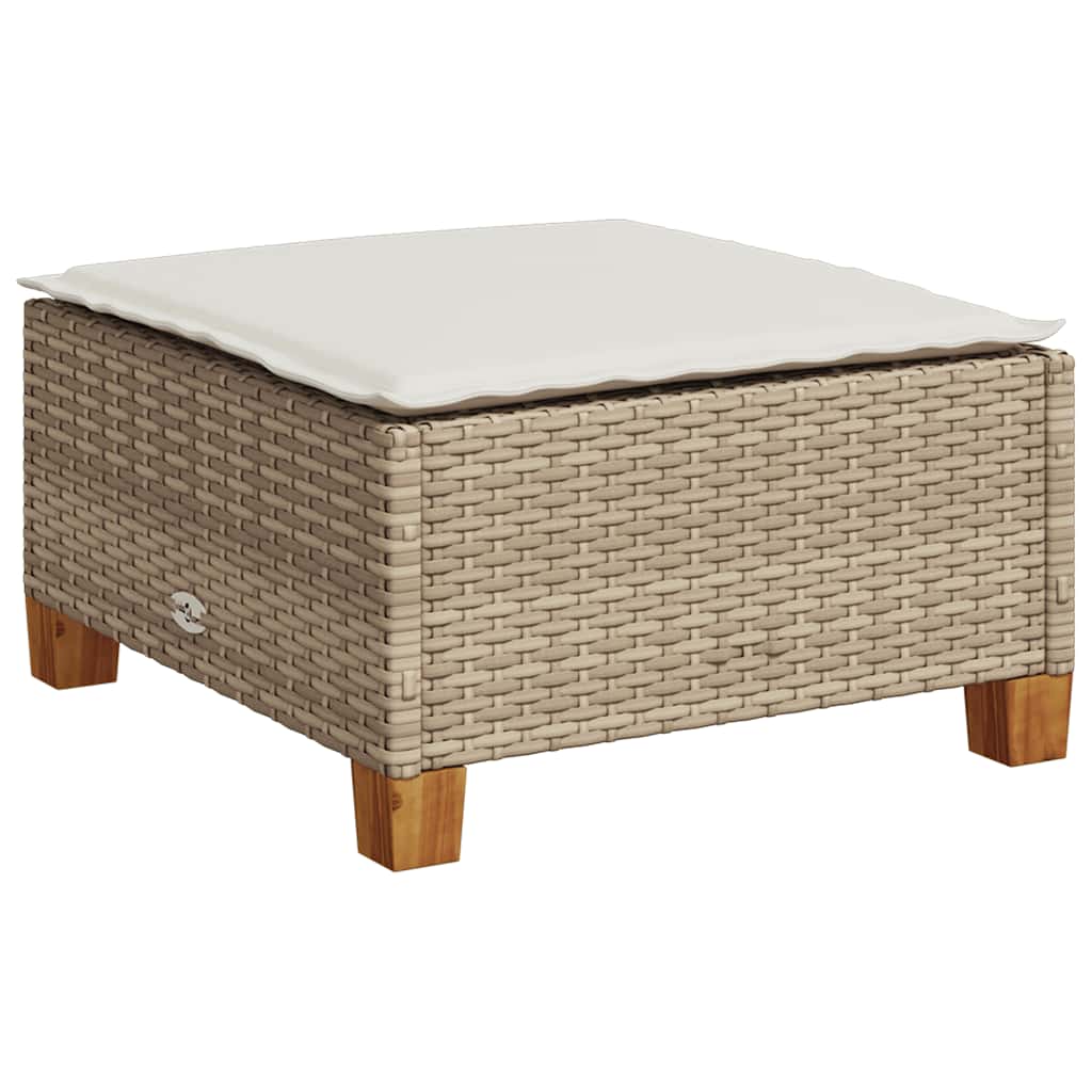 7-tlg. Garten-Sofagarnitur mit Kissen Beige Poly Rattan - Premium Gartenmöbel-Sets - Just €630! Shop now at homesales4u