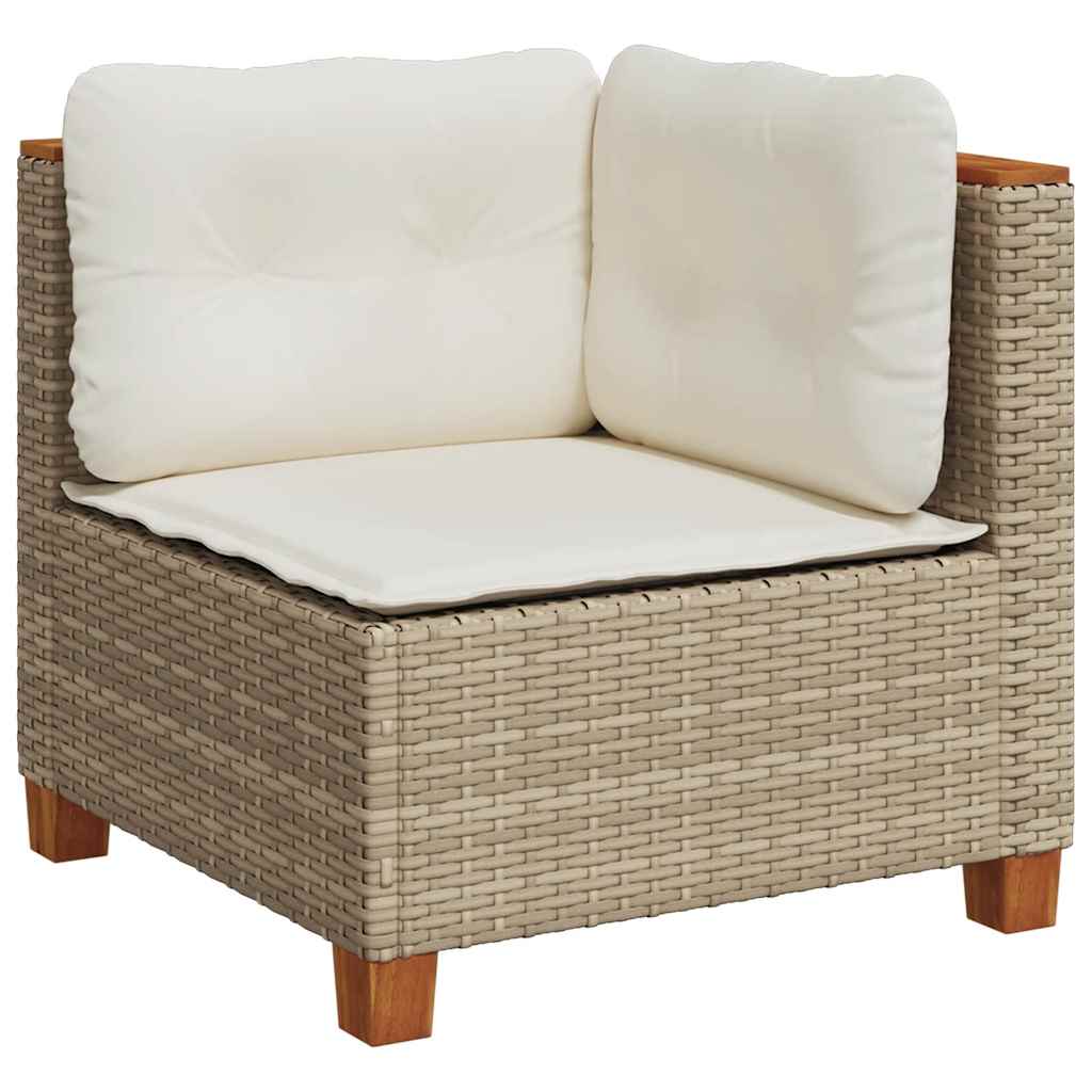 11-tlg. Garten-Sofagarnitur mit Kissen Beige Poly Rattan - Premium Gartenmöbel-Sets - Just €1028.89! Shop now at homesales4u
