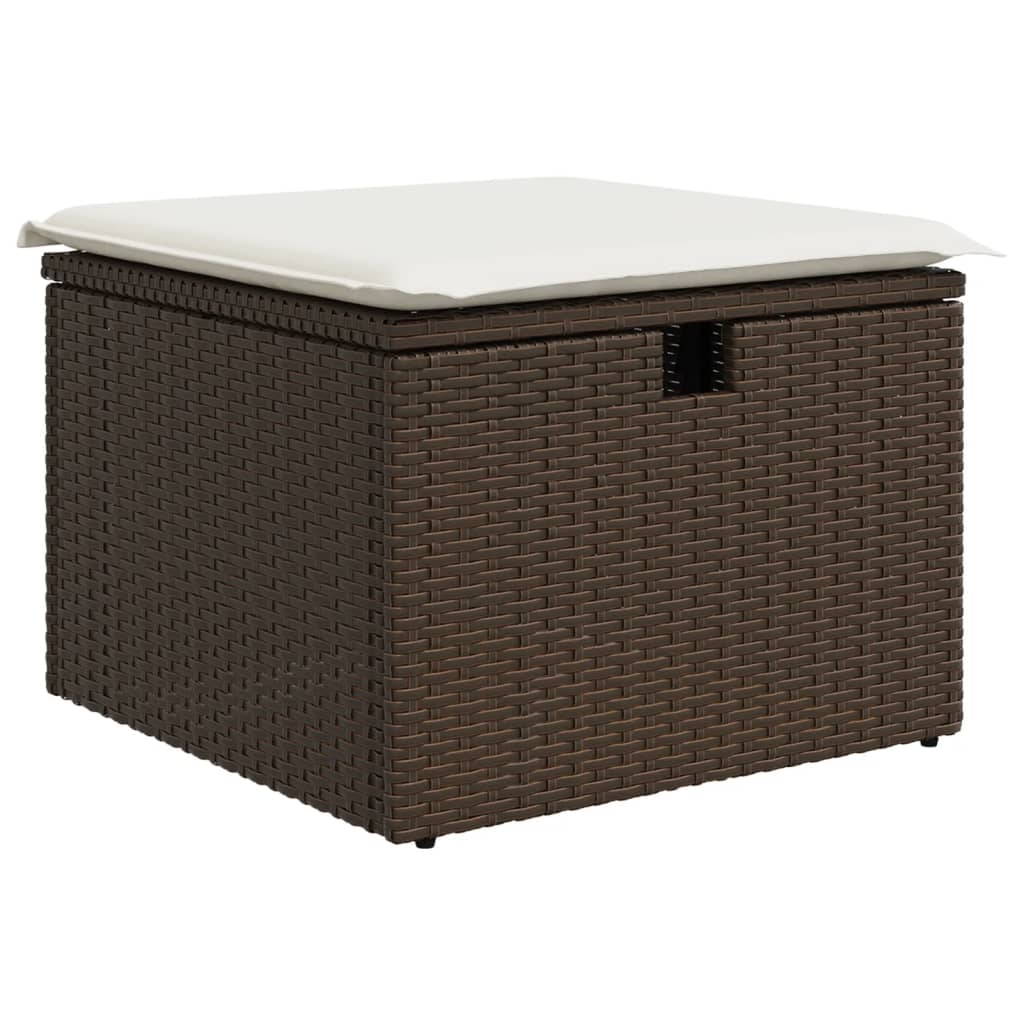 7-tlg. Garten-Sofagarnitur mit Kissen Braun Poly Rattan - Premium Gartenmöbel-Sets - Just €709.44! Shop now at homesales4u